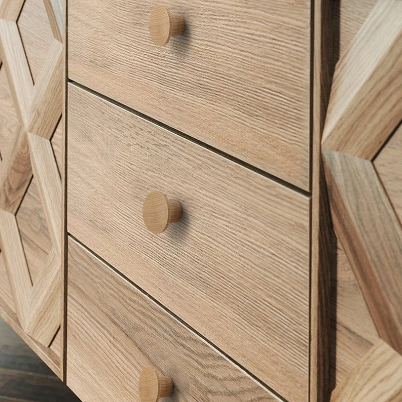 Schrankbeschläge Kinderkleiderschrankgriff Nordischer Halbkreis Holzschrankgriffe Holztür-Schubladenknöpfe – Detail 7