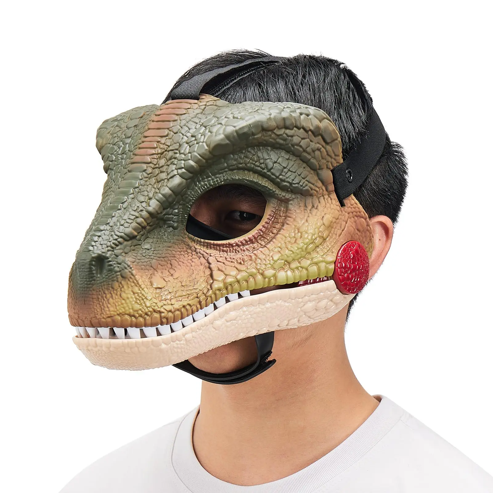 Funny Dinosaur Mask Dino Mask Moving Jaw Halloween Mask Dinosaur Head Face Mask Movable Mouth Party Cosplay Props