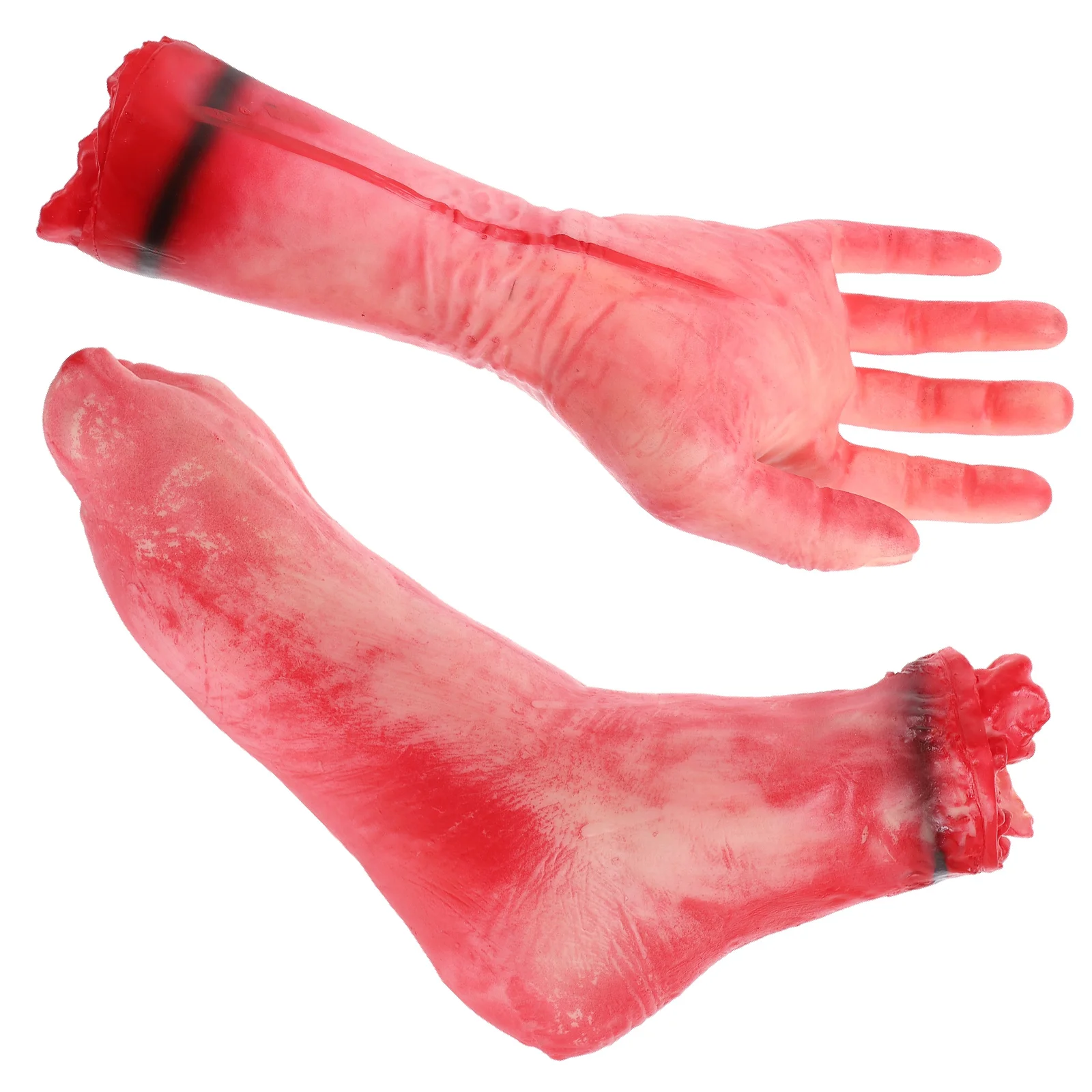 Halloween Zombie Arm Blood Hand Prop Decorations Adult Mid-hand Model Party Decors Cosplay Severed Props