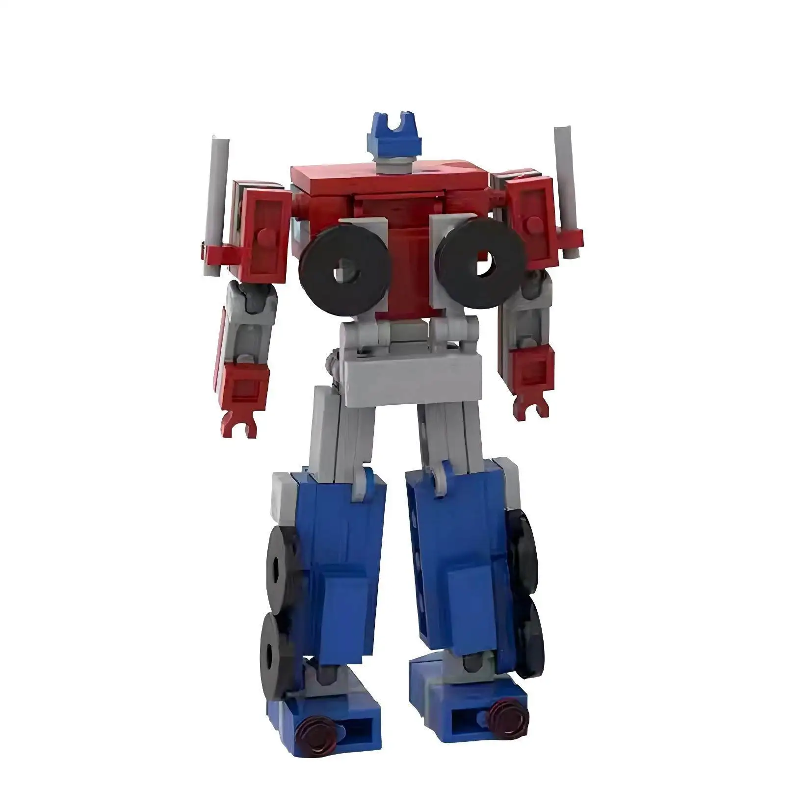 MOC educatieve montagemodel auto voor kinderen robot vervormt mecha decompressie bouwsteen speelgoedornamenten