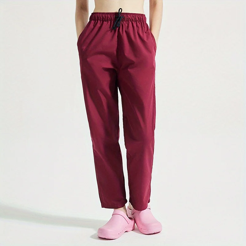 Pantalon d'infirmière avec ceinture élastique, uniforme d'infirmière de grande taille, pantalons de travail de laboratoire, Costumes et accessoires pour Cospaly et habiller