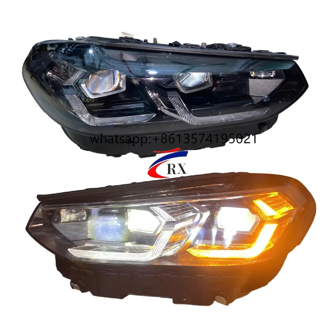 

High Quality Best-selling LED Headlights Black Version Suitable for X3 X4 G01 G02 G08 Car Lighting System in 2022 and 2023