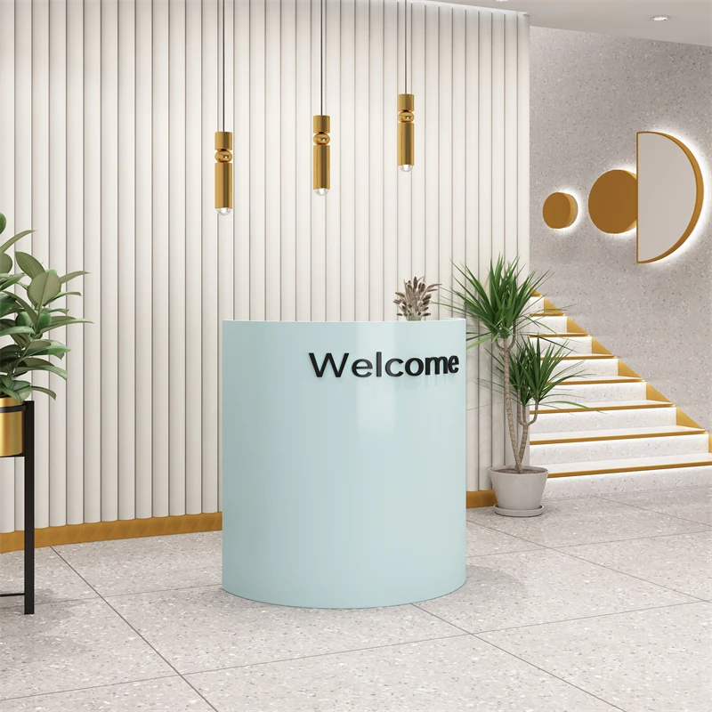 مكاتب الاستقبال البيضاء الفاخرة، متجر حديث، بار تجميل، مطعم الفندق، مكاتب الاستقبال التنفيذية، أثاث صالة مكتب الشركة #5