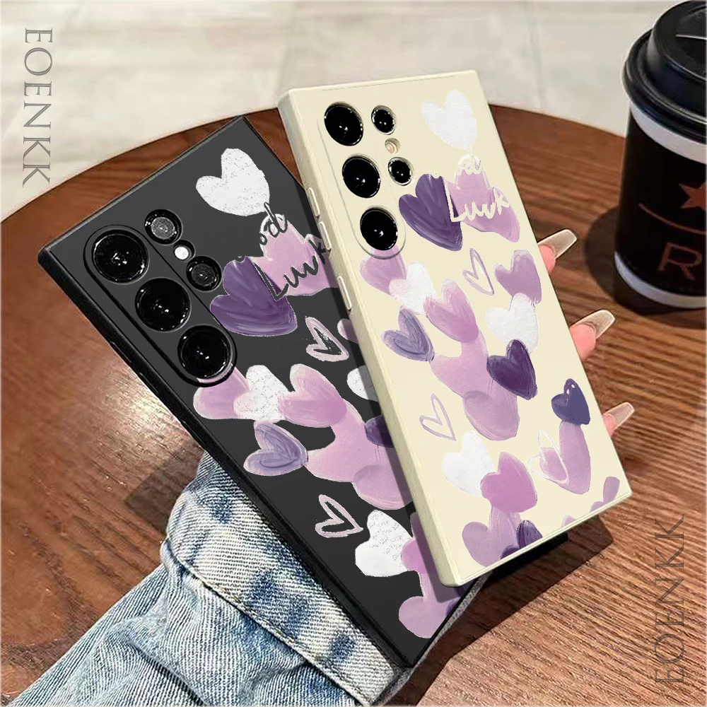 Higher Petal Protection Phone Case For Samsung Galaxy S25 S24 S23 S22 S21 S20 Ultra Plus FE A15 30 A20 A53 A71 A72 5G Soft Cover