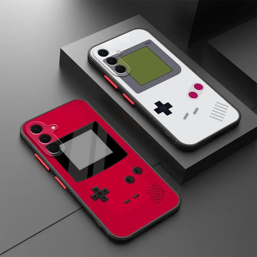 عودة غطاء الهاتف حقيبة لهاتف سامسونج غالاكسي A36 A21s A25 A26 A34 A52 A56 A35 A33 A24 A53 A54 A73 الأصفر لعبة وحدة التحكم