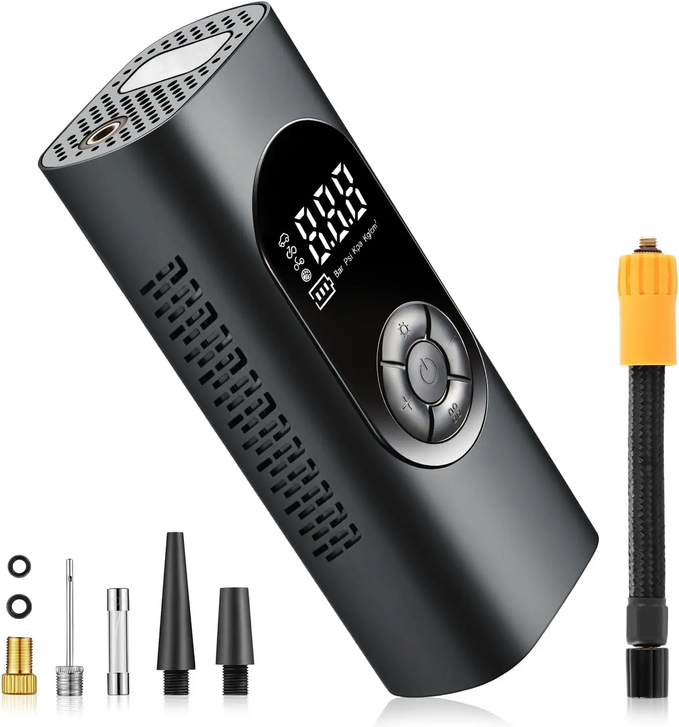 

USB Rechargeable LED Tire Inflator Pump 150 PSI Cordless Portable for Cars Bikes Motorcycles – Vehicle Maintenance Tool