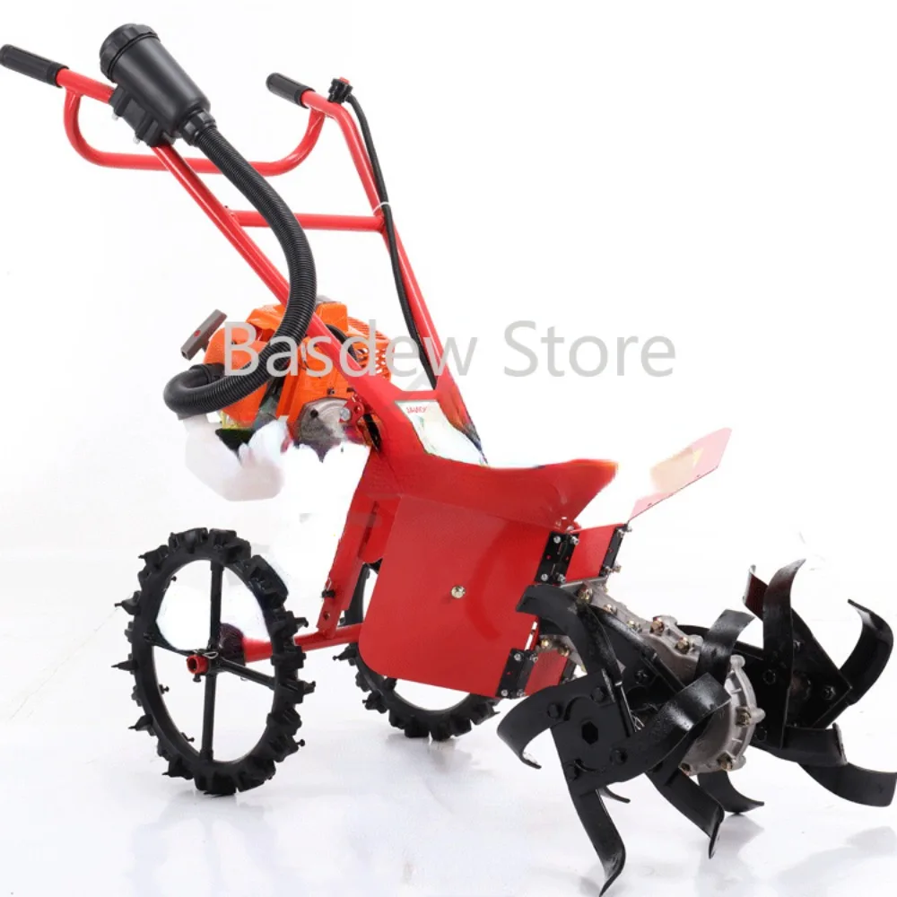 

Mini Tiller Garden Cultivator Rotary Hoe Mini Cultivator Garden Power Tool Portable Trimmer Cultivator