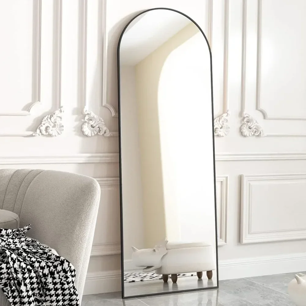 Full Length Mirror, Wall Hanging Arched-Top Stand Bedroom,Dressing Room,Length Standing Leaning Mirrors