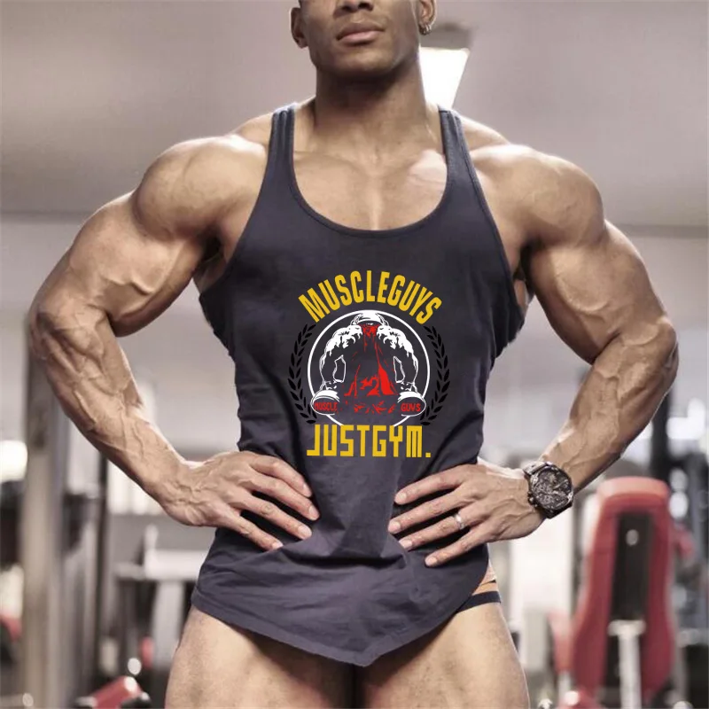 Herren Sport Fitness Muskel Ärmellose Unterhemden Gym Bodybuilding Stringer Tank Tops Sommer Baumwolle Atmungsaktive Unregelmäßige Saum Shirts