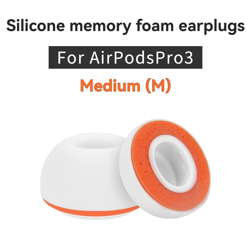 Memory-Schaum Ersatz-Ohrstöpsel für Apple AirPods Pro 3 Weiche Schwamm-Ohrpolster Ohrstöpsel Zubehör XXS/XS/S/M/L