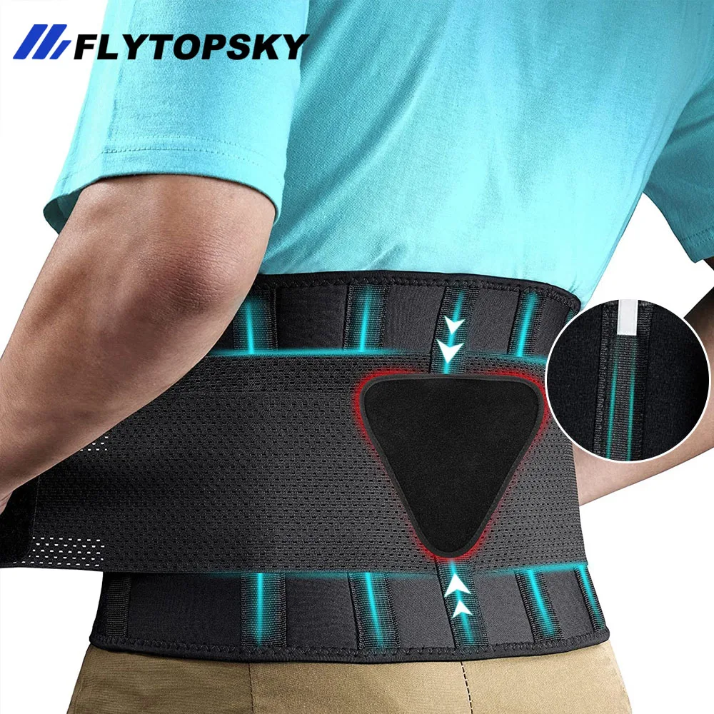 1 Pcs lumbar belt with Lumbar Pad&4 stays for Lower Back Pain Relief,Herniated Disc,Sciatica, Scoliosis Waist support for Adult