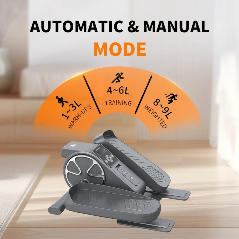 Under-Desk Mini Bike Pedal Exerciser Portable Arm/Leg Peddler with LCD Display view 2