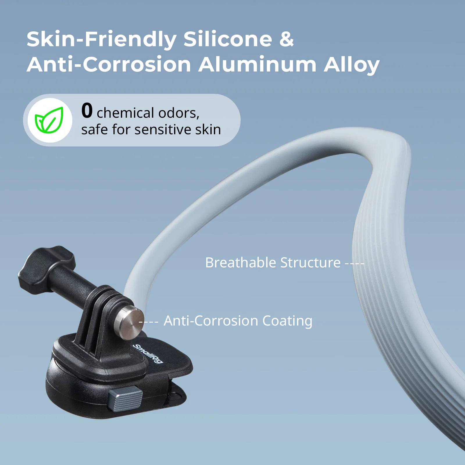 SmallRig Soporte de cuello de liberación rápida para cámara de acción 600 mm Universal apto para DJI para Insta360 para cámaras de acción GoPro 5126