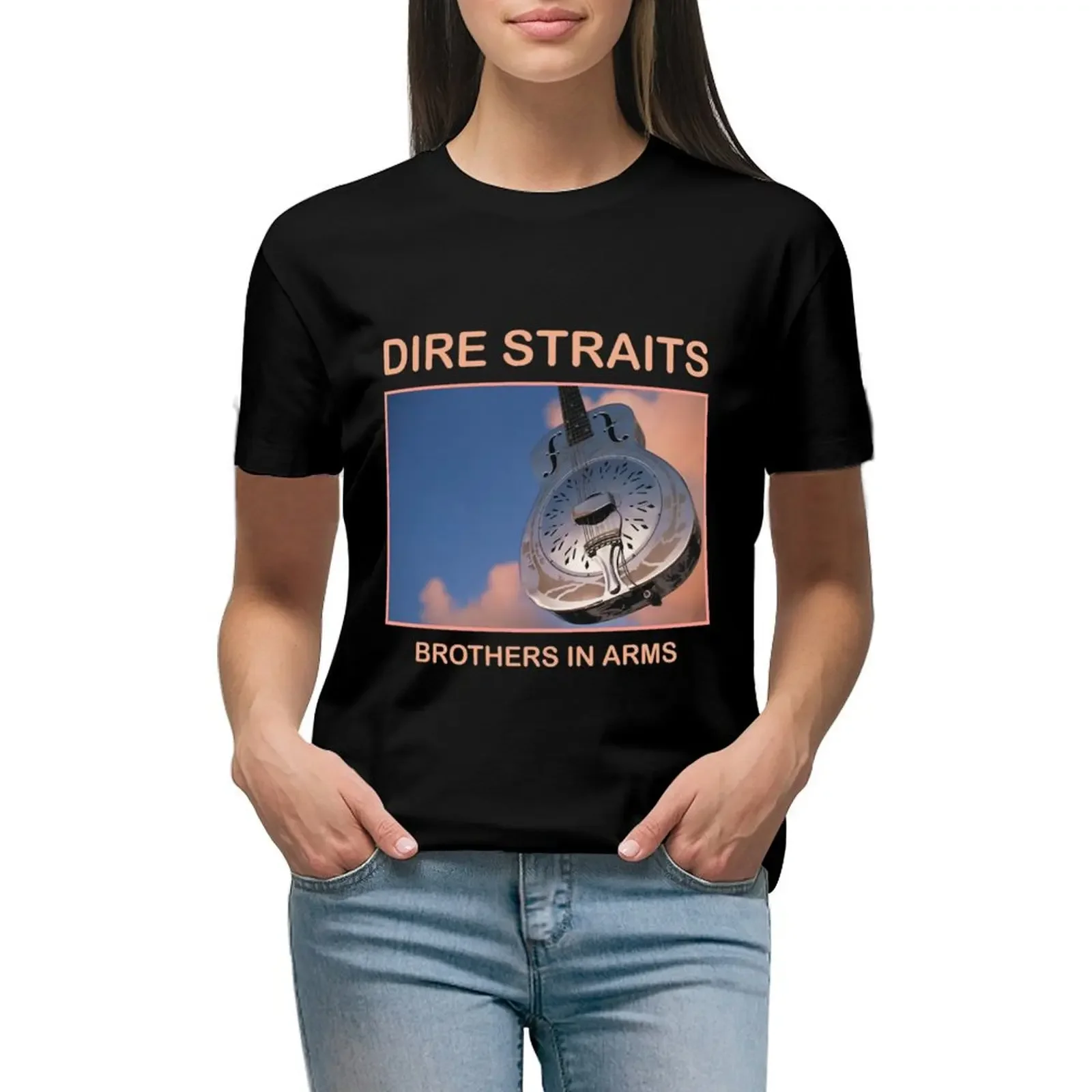 Dire Straits T-Shirt vintage clothes hippie clothes Aesthetic clothing korean fashion oversized workout shirts for Women