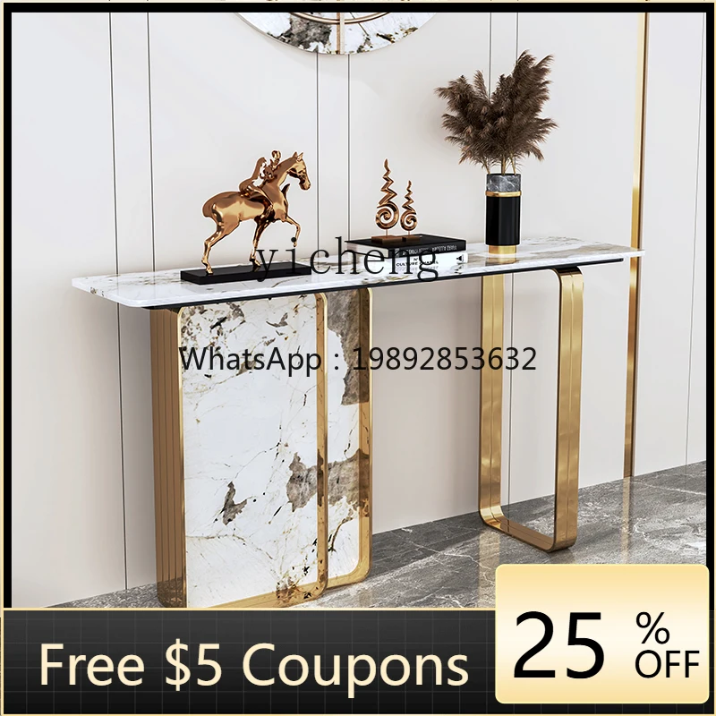 

H3-23 light luxury entrance table simple modern new Chinese style strip case wall view table minimalist entrance cabinet