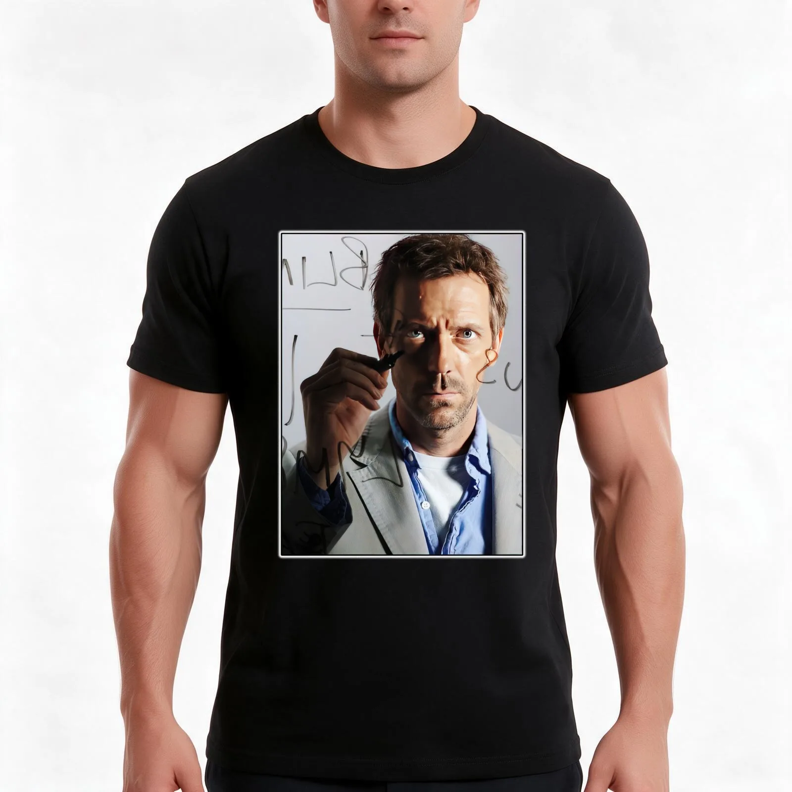 dr house medical T-Shirt Summer Casual Cotton Tee Oversized Streetwear Tops Vintage Graphic Print Loose Fit Short Sleeve