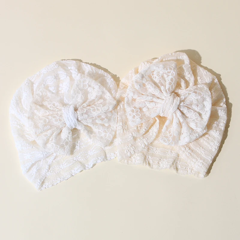 หมวกเด็กแบบบางสำหรับฤดูร้อนหมวกผ้าโพกหัวผูกโบว์น่ารักลูกไม้ทารกแรกเกิดเด็กชายเด็กหญิงหมวกอินเดียนศีรษะเด็กทารกอุปกรณ์ประกอบฉากการถ่ายภาพเครื่องประดับสำหรับเด็ก