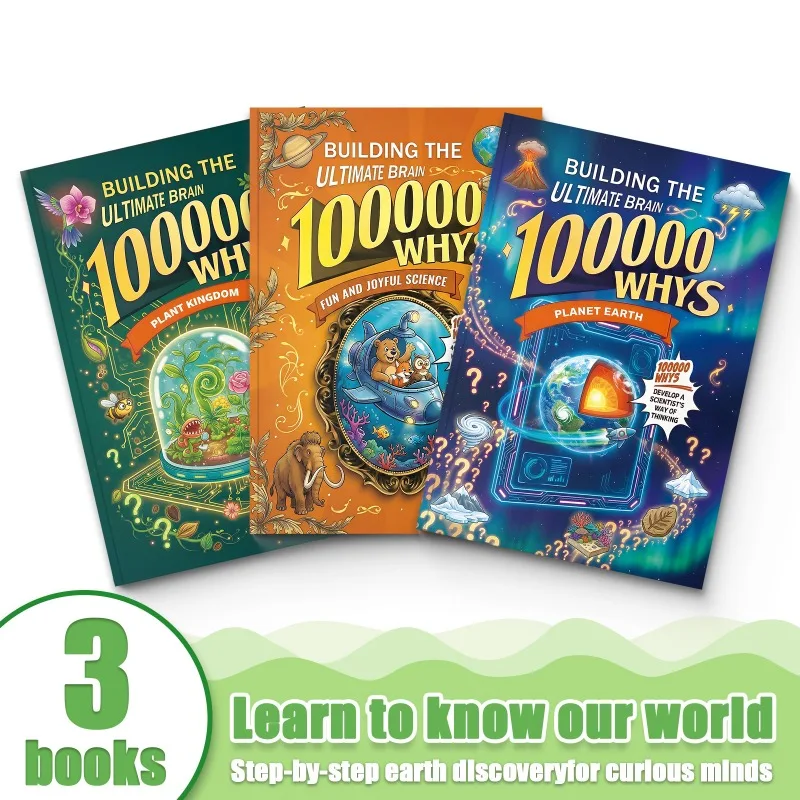 Kids Encyclopedia 100000 Whys Answers Nature Science Life Questions Parent Helper Combo Set