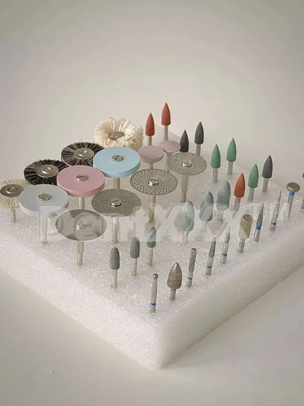 35Pcs/Set Polishing Hp Kit Ceramic Porcelain Grinding Tool Diamond Burs Brush Material