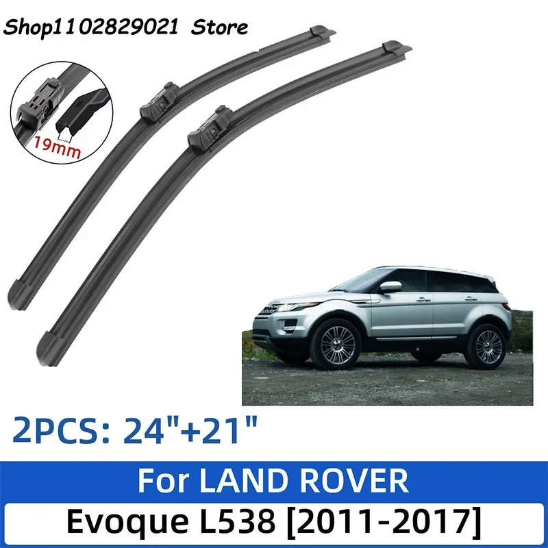 

For LAND ROVER Evoque L538 2011-2017 24"+21"Front Rear Wiper Blades Windshield Windscreen Window Cutter Accessories