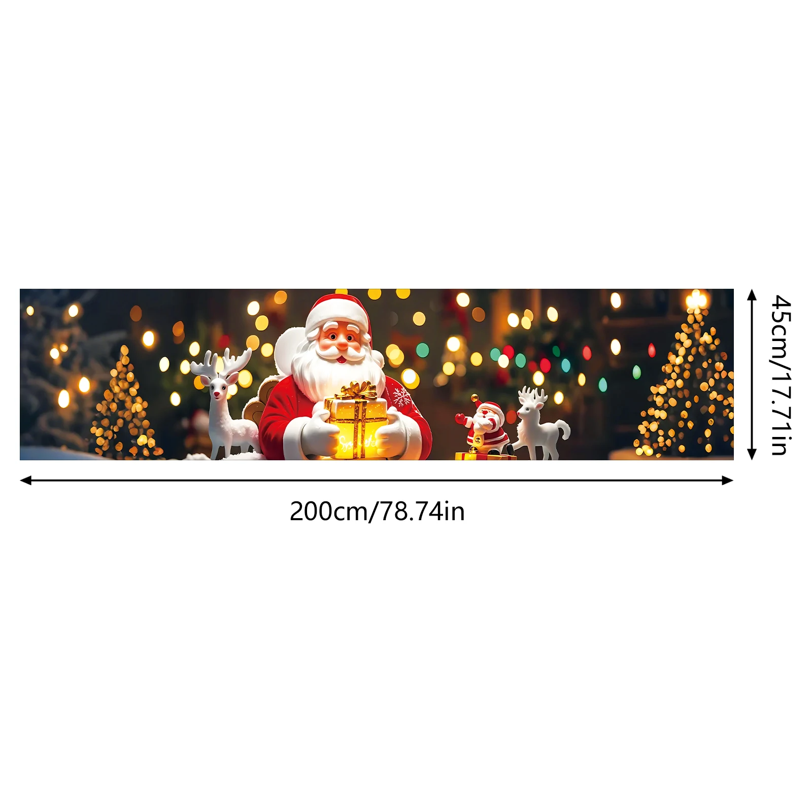 Merry Christmas Banner Christmas Eve Signs Huge Banner Decorations Giant Happy New Years Supplies Fence Yard Sign Indoor Outdoor