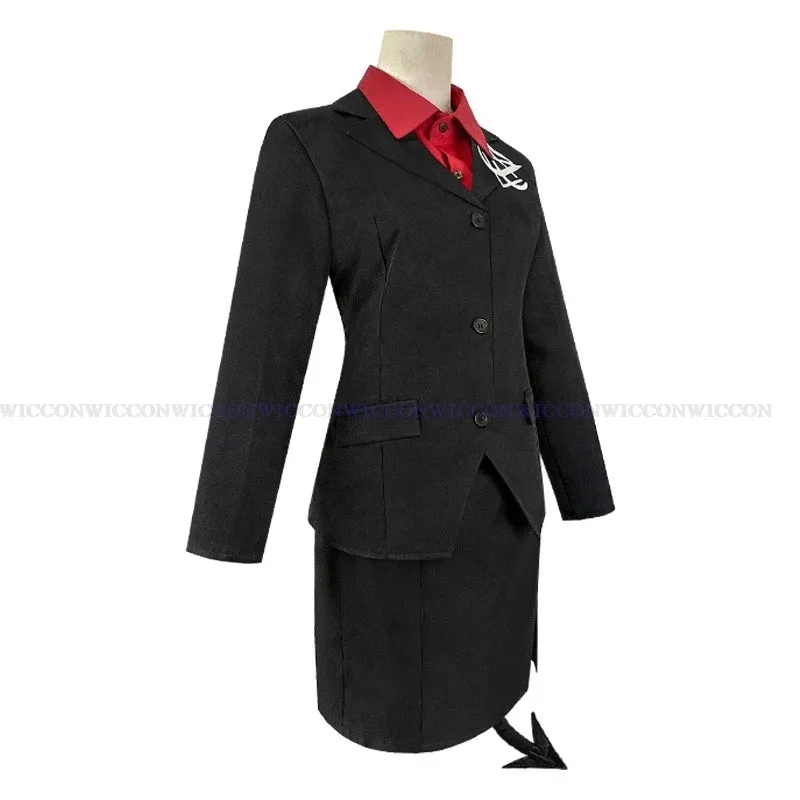 أزياء lili 123 Game Helltaker the Lustful Demon Modeus التأثيرية للنساء والرجال شعر مستعار للكبار JK جوارب ذيل موحدة