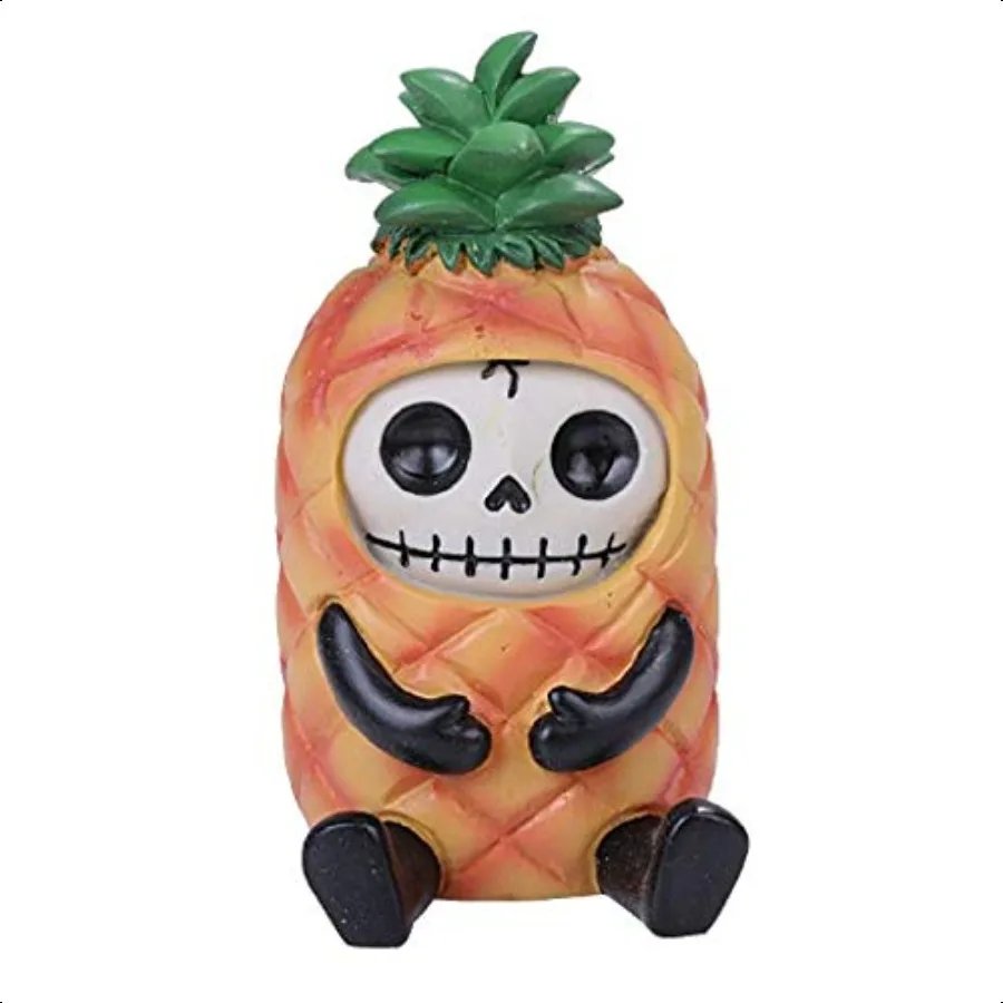 

Furrybones Pina Signature Skeleton in Pineapple Costume Sitting Straight Up