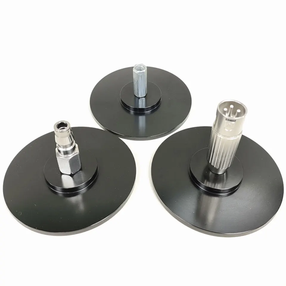 Black Suction Cup Adapter for Telescopic Linear Actuator with M6 M8 M10 3XLR Connector Reciprocating Device Attachments Parts