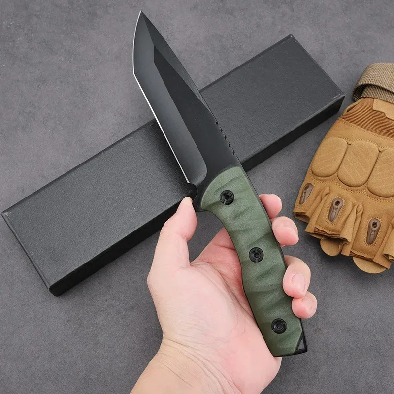 

Высокопрочный нож для выживания на открытом воздухе, портативный нож для самообороны, тактический нож, K-образный нож, многофункциональный рыболовный нож,