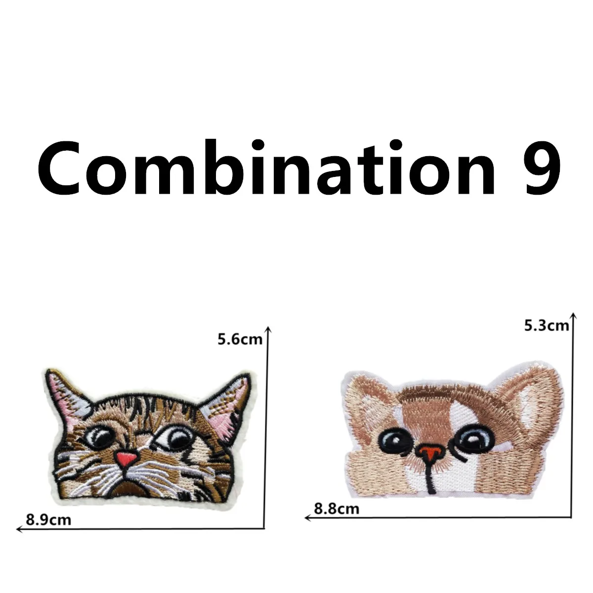 Cat pattern embroidery hot melt adhesive DIY ironing sewing decoration collocation paired with clothing patches