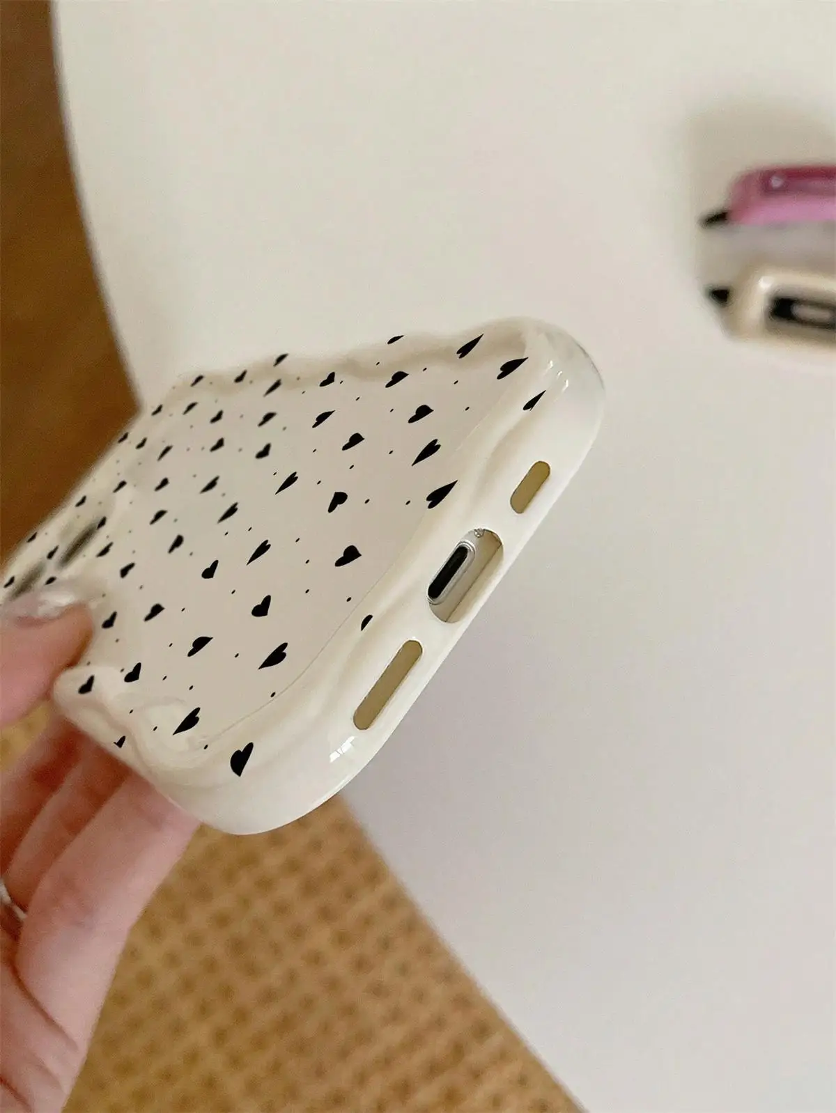 Love Heart Case for Xiaomi POCO X5 X3 Pro X4 NFC F3 F4 X4 GT M3 M4 Pro Couqe MI 11 Lite 5G NE 12T 12 Lite Soft Curly Wave Cover