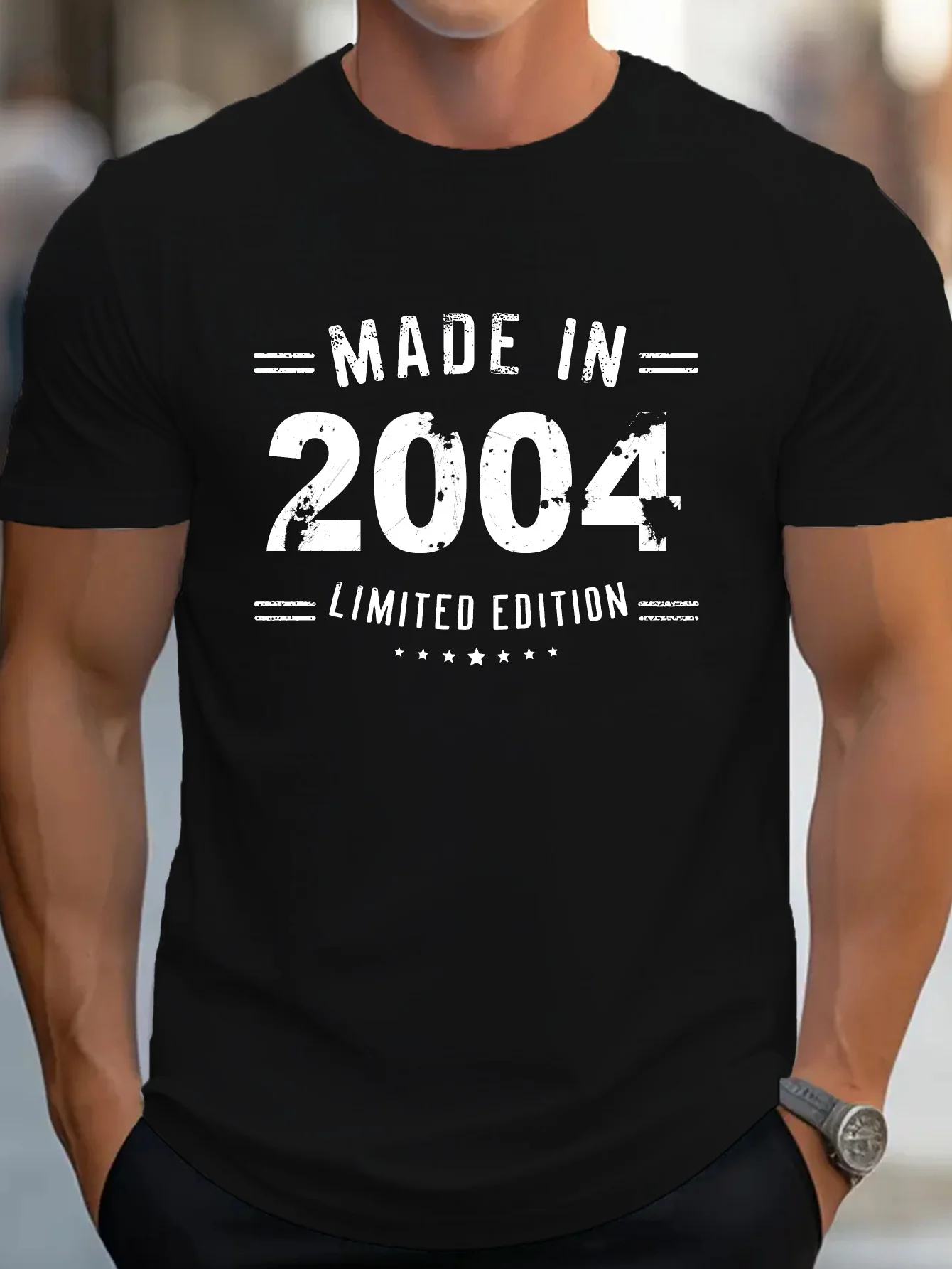 4-Year Printing Process, Men's Short-Sleeved Round-Neck T-Shirt, a Comfortable and Lightweight Casual Shirt Suitable for Summer.