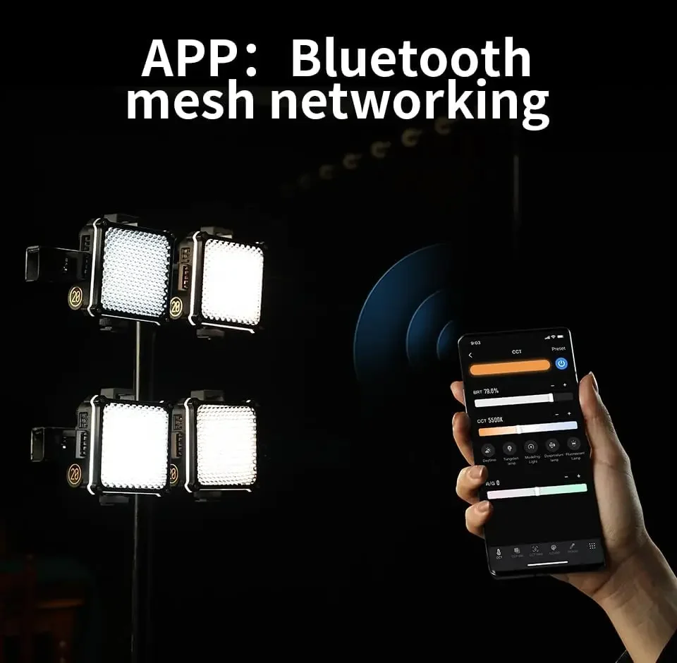 2025 رائجة البيع ZHIYUN FIVERAY M20C Combo [رسمي] 20 واط RGB فيديو ضوء محمول HSI وضع TLCI 96 + درجة الحرارة 16 تأثيرات ضوئية