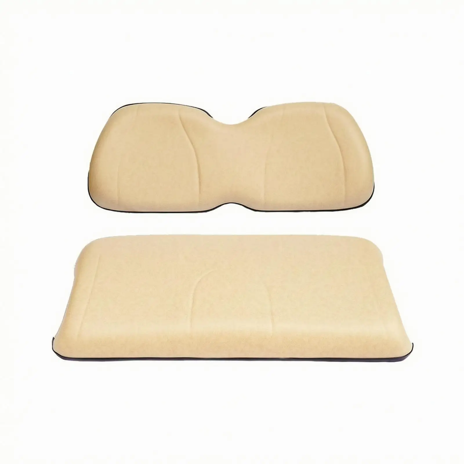 Premium Beige PVC Golf Cart for seat Set with Wood Reinforcement Ergonomic Design for Standard Carts Front for seat Upgrade
