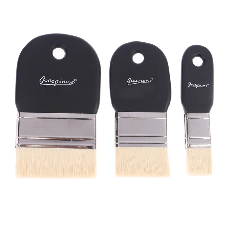 Escova De Cabelo De Nylon Para Pintura, Cerdas Duras, Arte, Guache, Aquarela, Grande Área, Tinta A Óleo, Parede Acrílica, Escova De Limpeza Para Churrasco, 1Pc