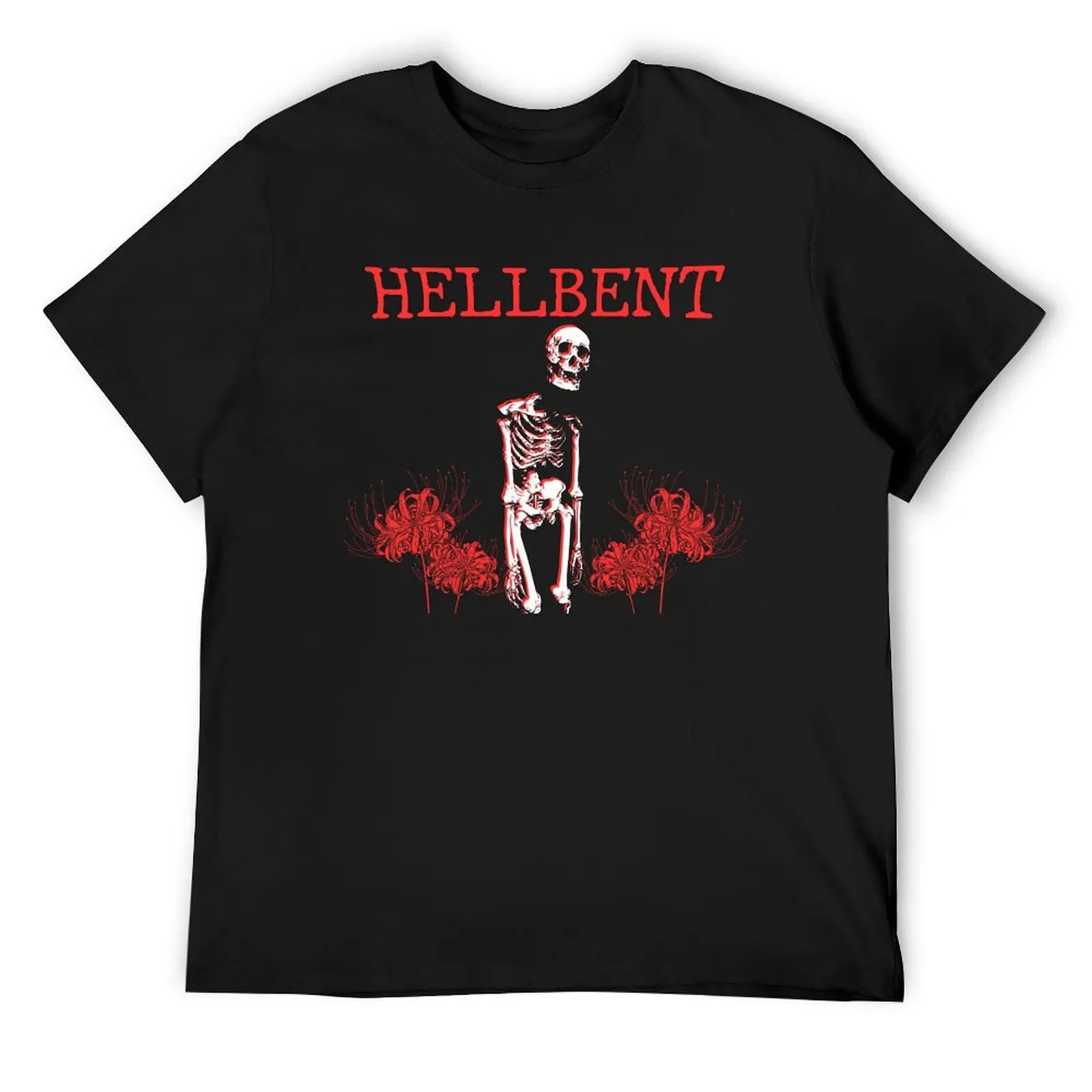 Hellbent Skeleton T-Shirt vintage clothes animal prinfor boys mens t shirts top quality