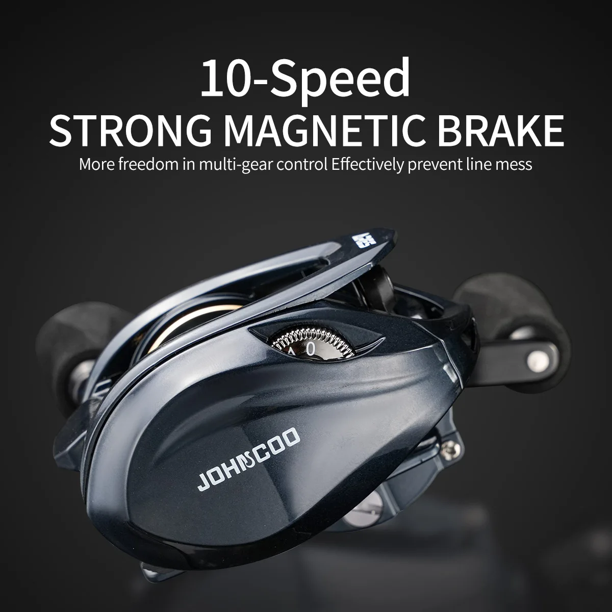 Baitcasting Reel Metal Body 15KG Max Drag 7+1 Bearings Aluminum Frame Freshwater Saltwater Fishing Reel 썸네일 5