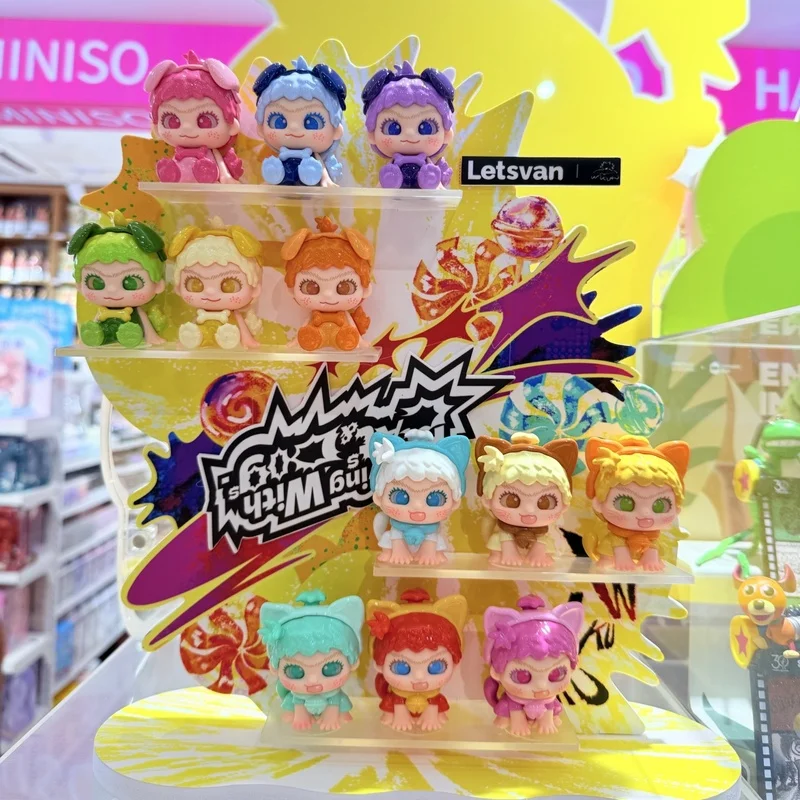 

Letsvan Wakuku играет с кошками и собаками серии слепая коробка мини-фигурки ручной работы орнамент модная игрушка загадочная коробка подарок