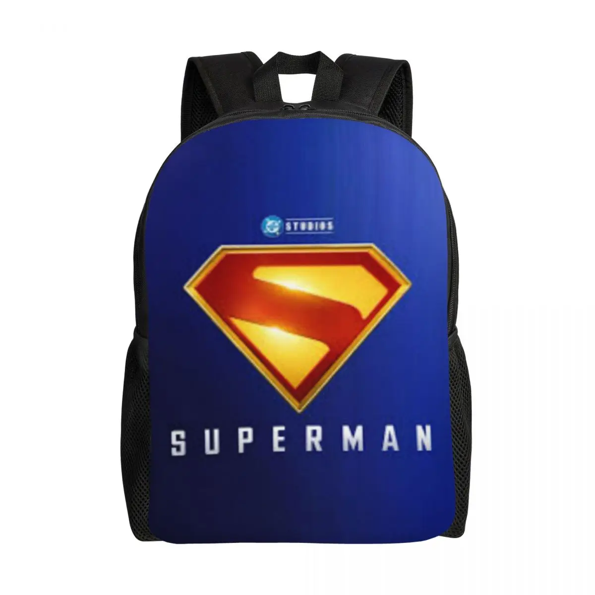 Custom Supermans Backpack for Men Women School College Student Bookbag Fits 15 Inch Laptop Bags