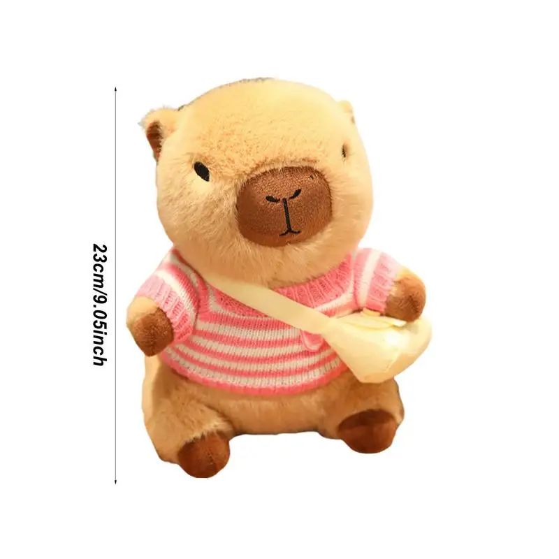 Capivara Boneca De Pelúcia Recheada, Animais Bonitos, 9 "Suéter, Travesseiro, Plushie, Brinquedos Para Casa