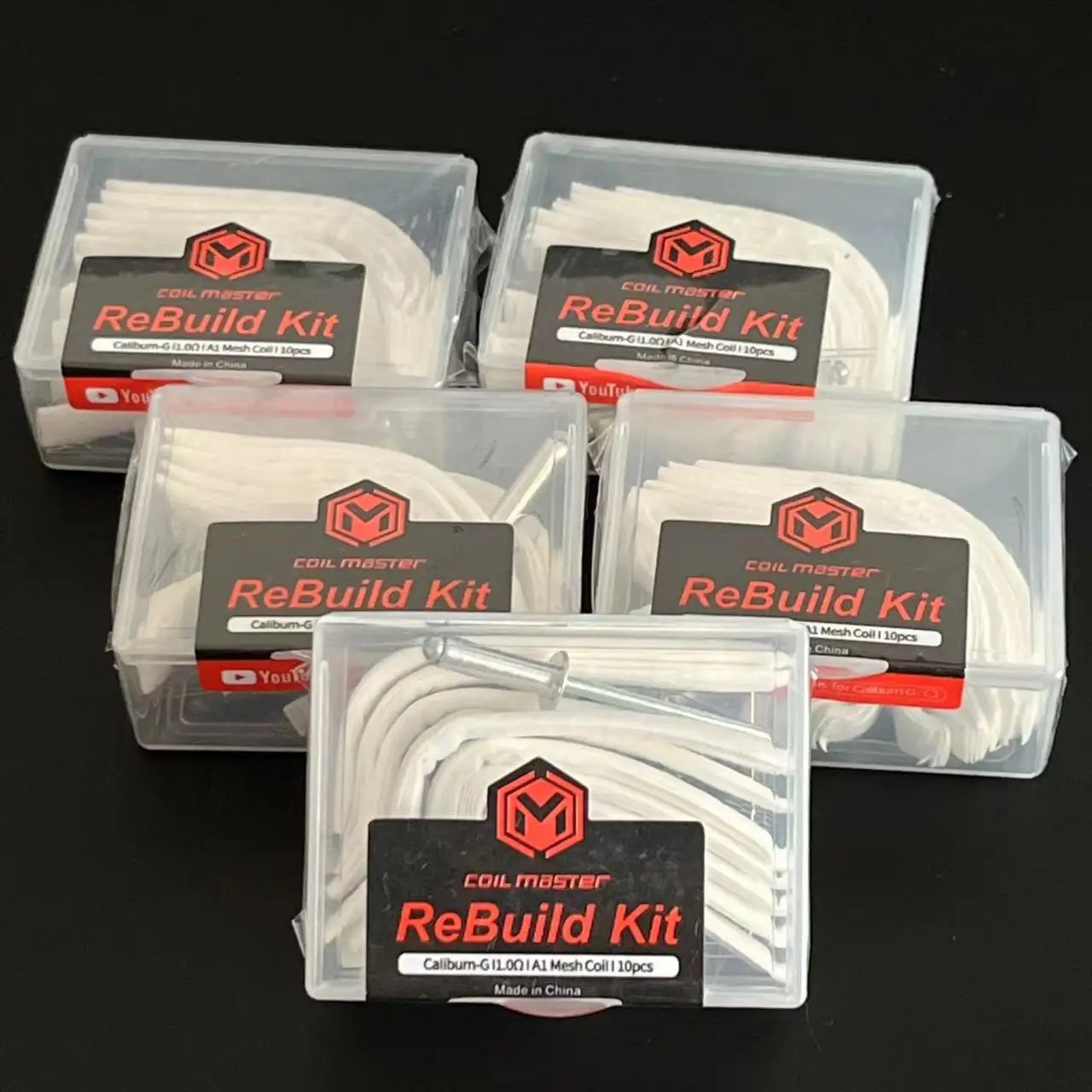 1 Box Mesh Coil Ornament Ohm 0.8/1.0/1.2 DIY Tools Strip Cotton Rebuild Kit for A1 Mesh Style Coil Head Decoration