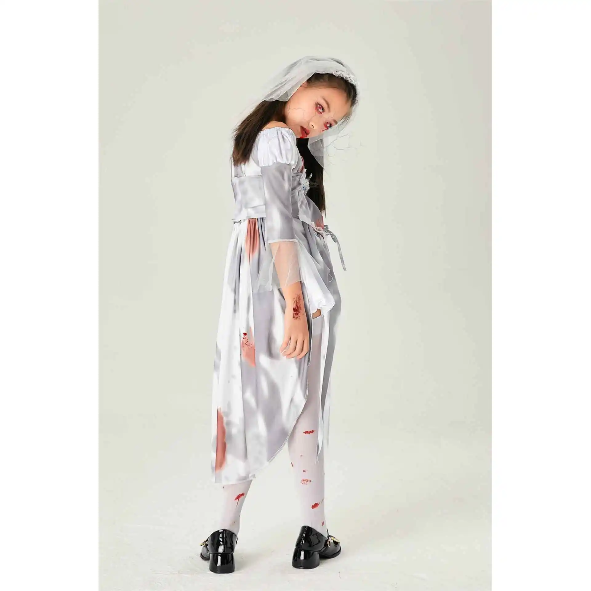 

Хэллоуин Новый Sle Террор Невеста Дьявол Игровой Костюм Бар Сценический Наряд Полиэфирное Волокно 00% Женская Одежда