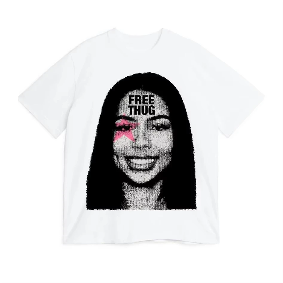 

Женская футболка Mariah The Scientist Free Thug Rapper Star Модная хлопковая футболка с короткими рукавами Футболки с круглым воротником Одежда