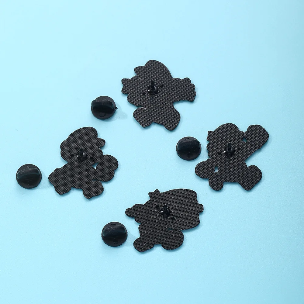 4/8Pcs Cute Game Figure Dinosaur Enamel Pins Cartoon Brooches For Backpack Fashion Lapel Badges For Fans Cosplay Gifts view 4