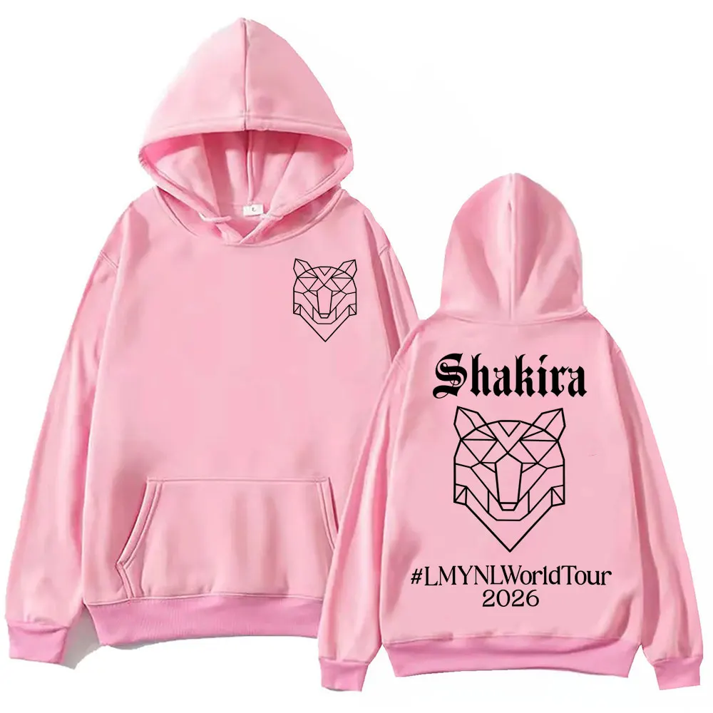 Singer Shakira World Tour 2026 Hoodie High Street Fashion Trend Long Sleeve Sweatshirts Men Women Casual Loose Fleece Pullovers 15
