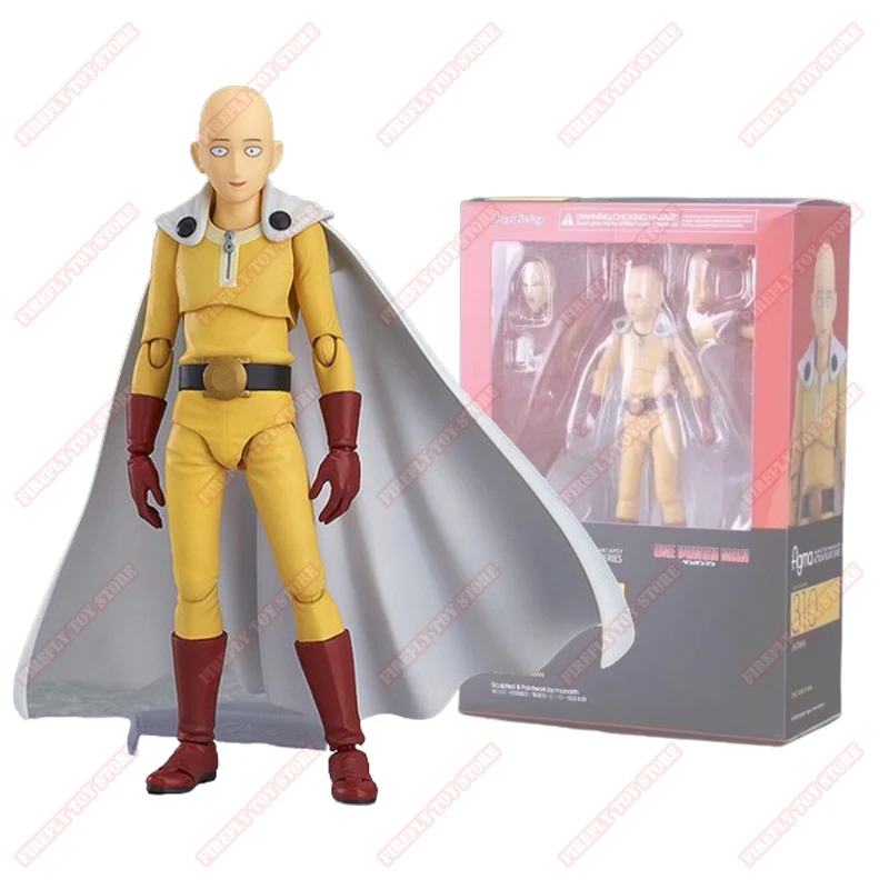 ONE PUNCH-MAN Animation periferiche Toys Saitama Figma Figure Marionette Anime Action mobile Model Ornament Statue Collection