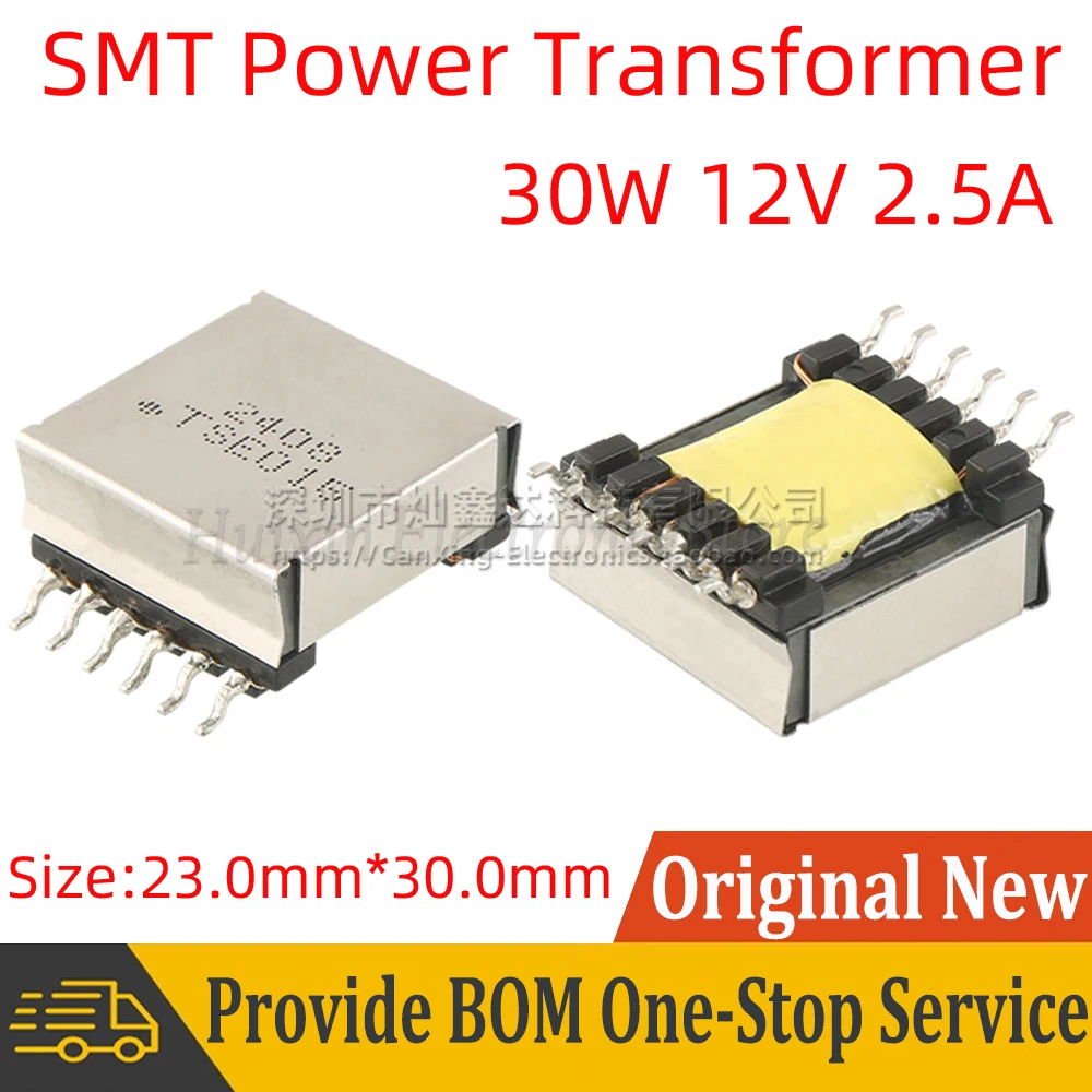 

2pcs TSE015 EFD20 Type SMD POE Transformer 30W 12V 2.5A DC-DC Switchmode Switching Power Supply Transformer