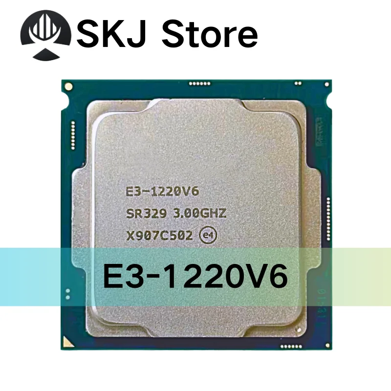 

Used Xeon E3-1220V6 E3-1220 V6 E3 1220V6 E3 1220 V6 3.00GHz 8M 72W LGA1151 Quad-core