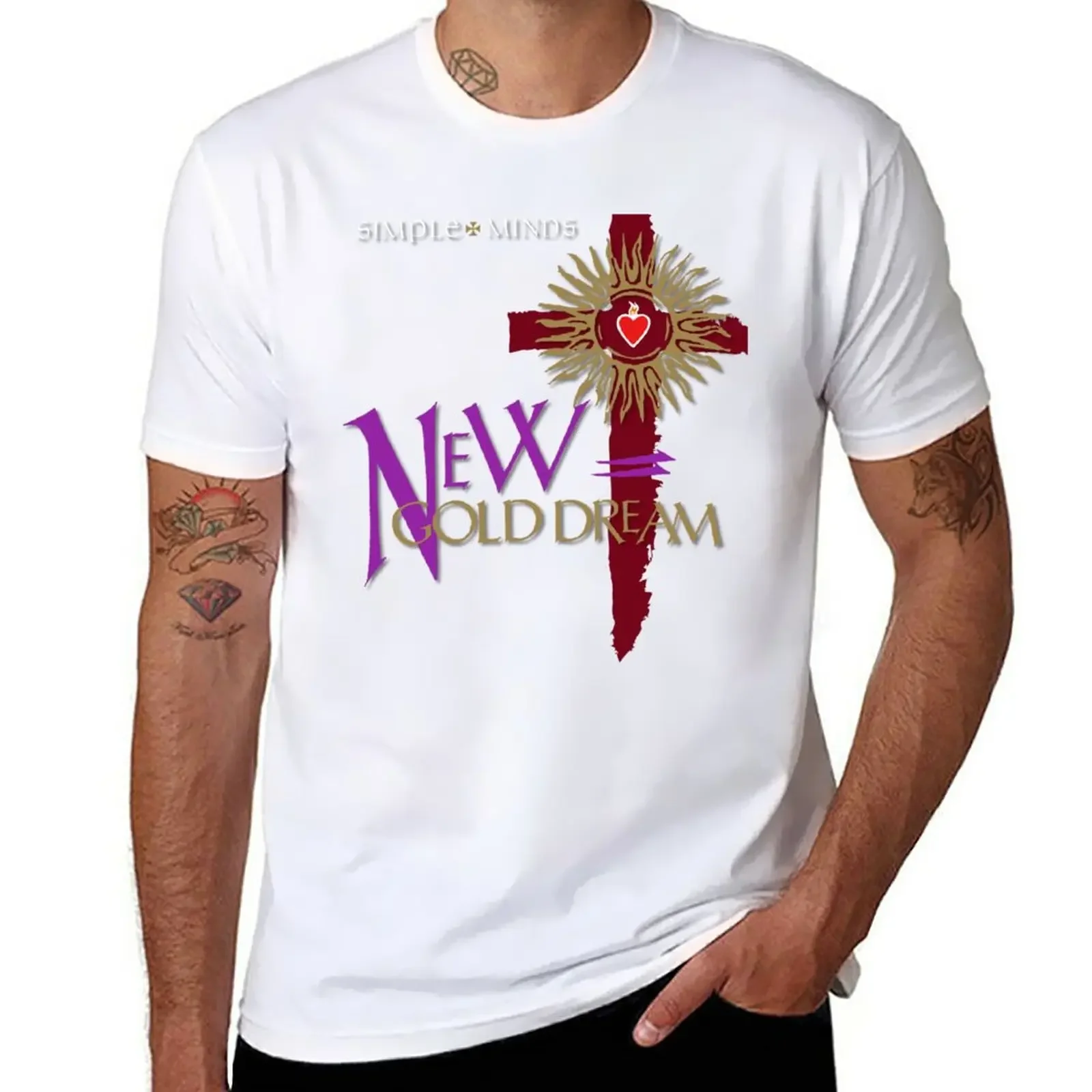 

New Arrival fashion heavyweight Hot Sale New Simple Minds - New Gold Dream 40 T-Shirt tees customized t shirts men clothes