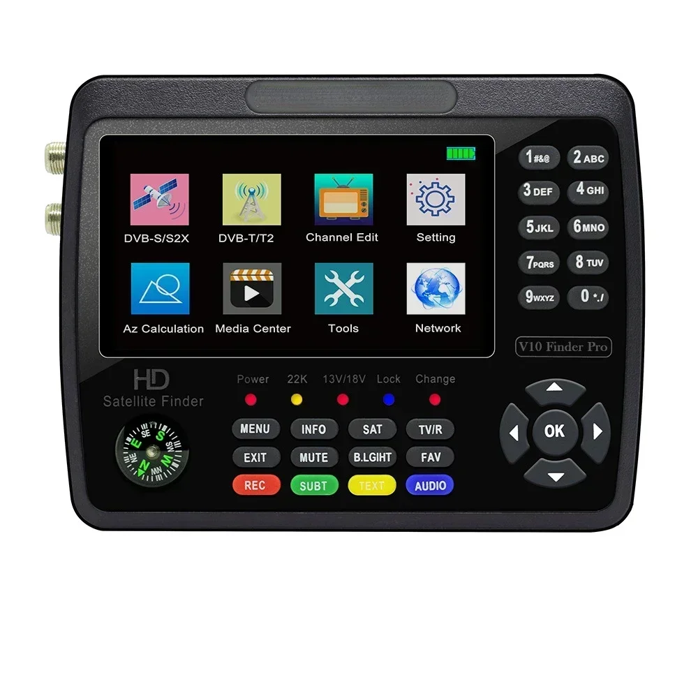 For V10 Finder Pro H.265 DVB-S2 DVB-T2 Star Searching Instrument V8 Finder Hot sales